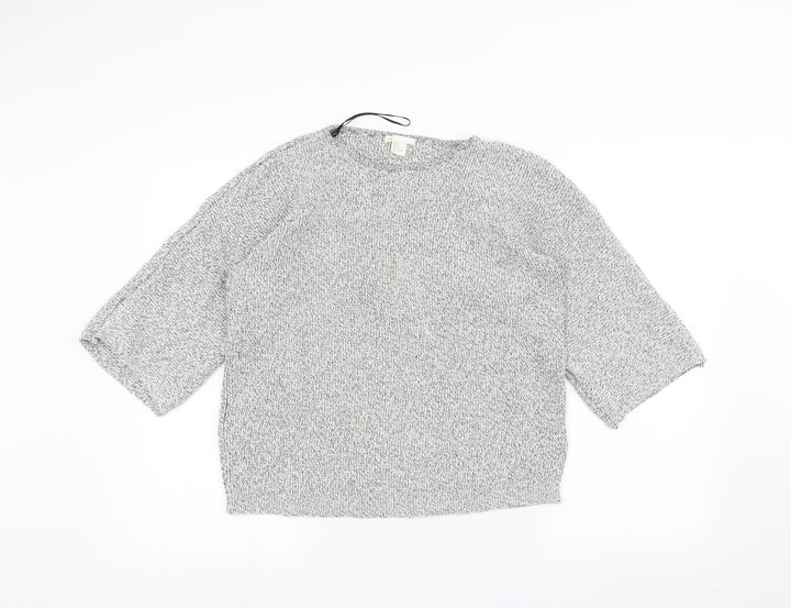 H&M Womens Grey   Pullover Jumper Size S