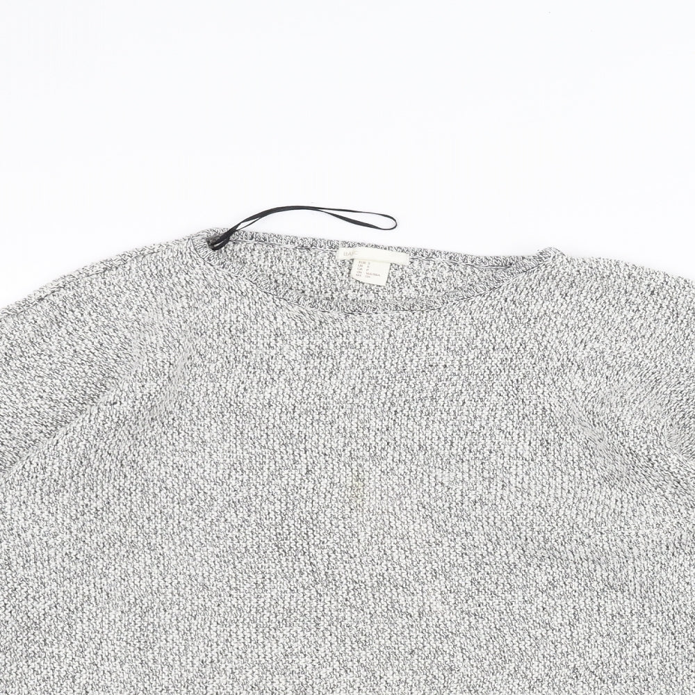 H&M Womens Grey   Pullover Jumper Size S