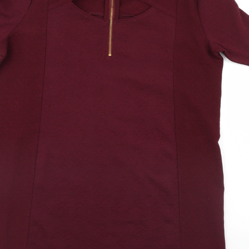 Warehouse Womens Purple   Shift  Size 14