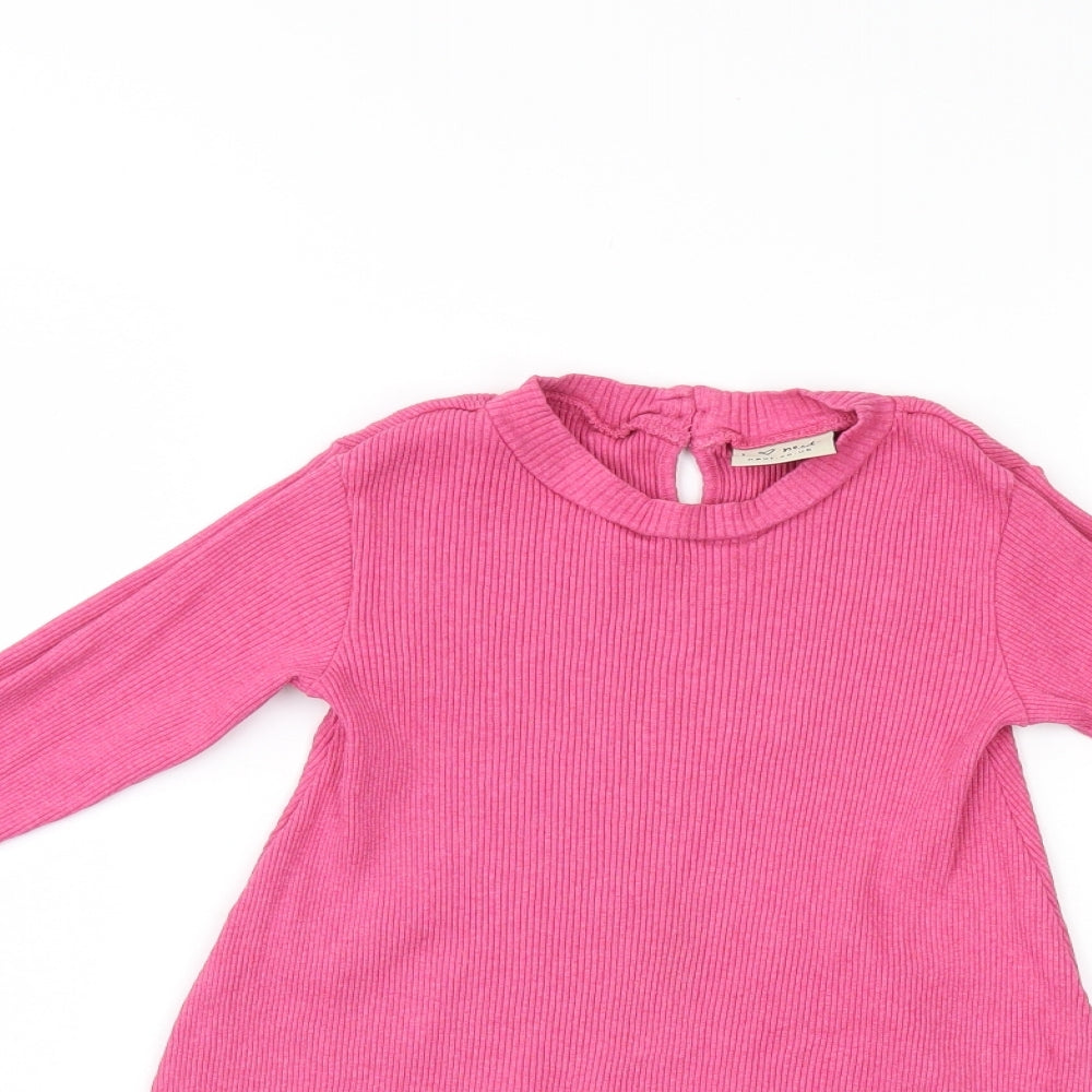 NEXT Girls Pink   Jumper Dress  Size 7 Years