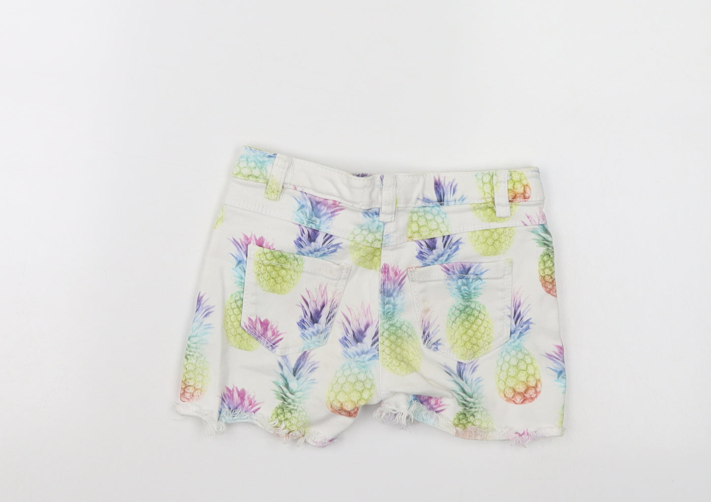 NEXT Girls Multicoloured  Denim Hot Pants Shorts Size 6 Years