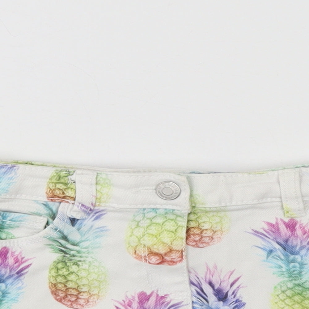 NEXT Girls Multicoloured  Denim Hot Pants Shorts Size 6 Years