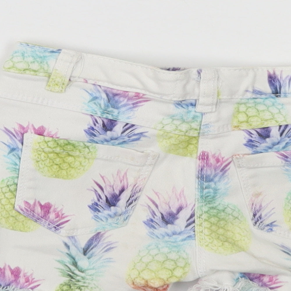 NEXT Girls Multicoloured  Denim Hot Pants Shorts Size 6 Years