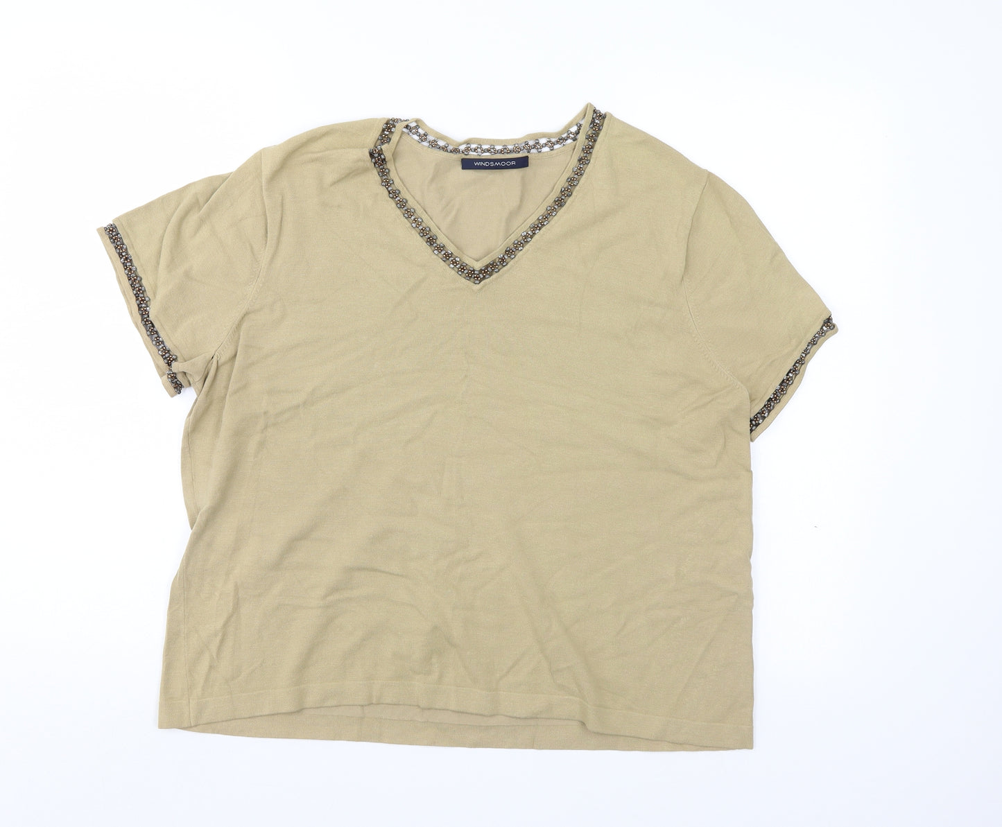 Windsmoor Womens Ivory   Basic Blouse Size L