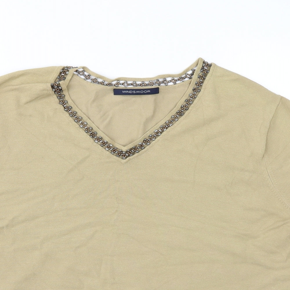 Windsmoor Womens Ivory   Basic Blouse Size L