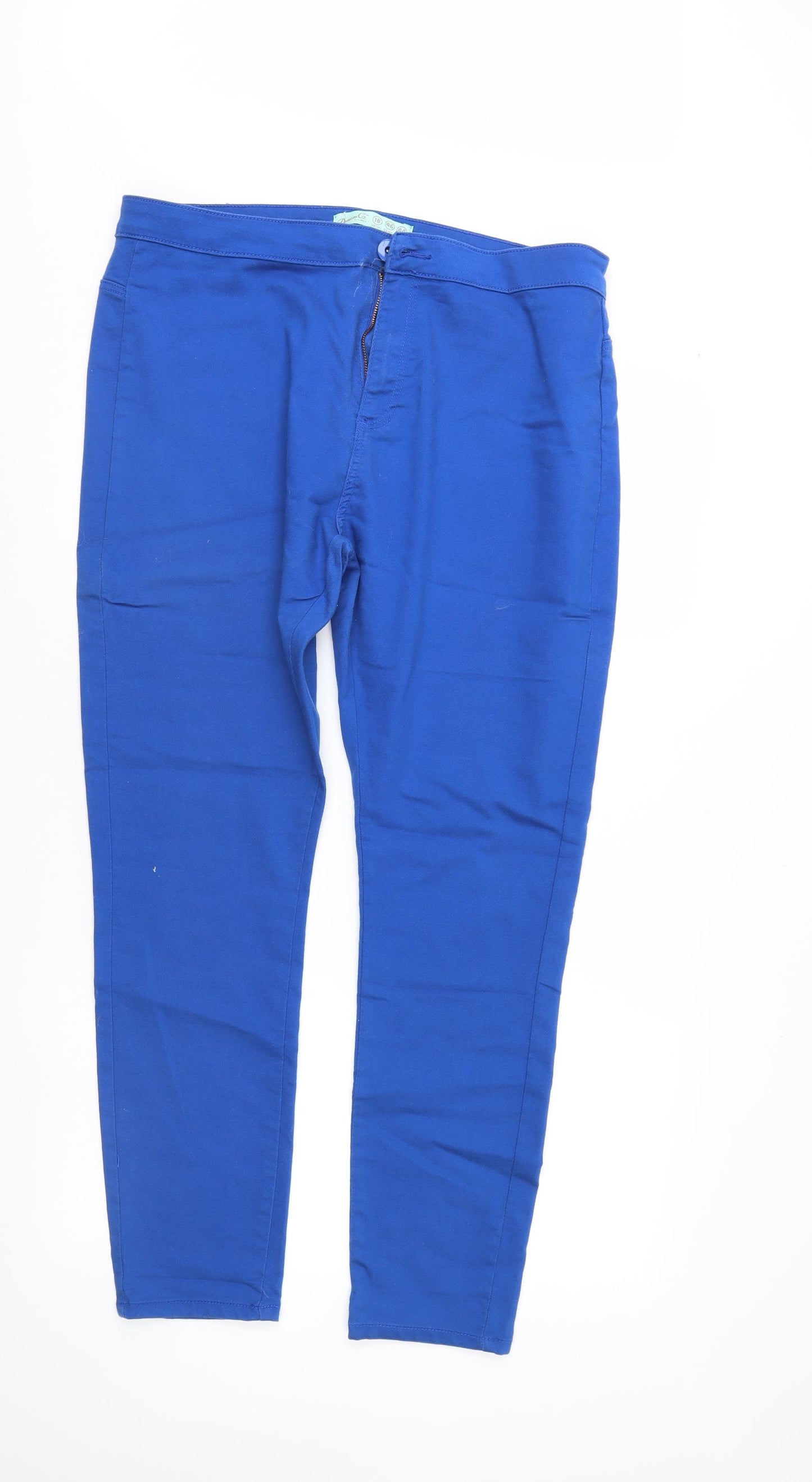 Denim & Co. Womens Blue   Trousers  Size 18 L29 in