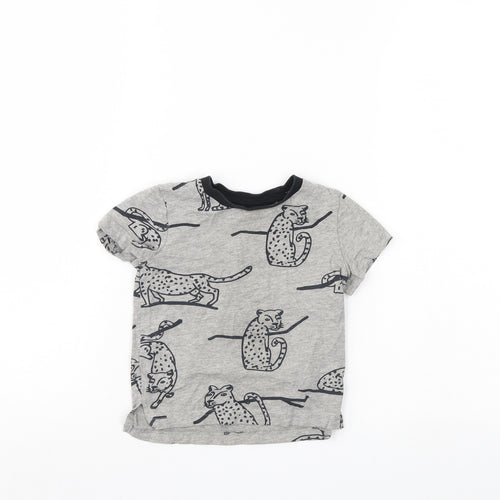 MY K Boys Grey   Basic T-Shirt Size 12-18 Months