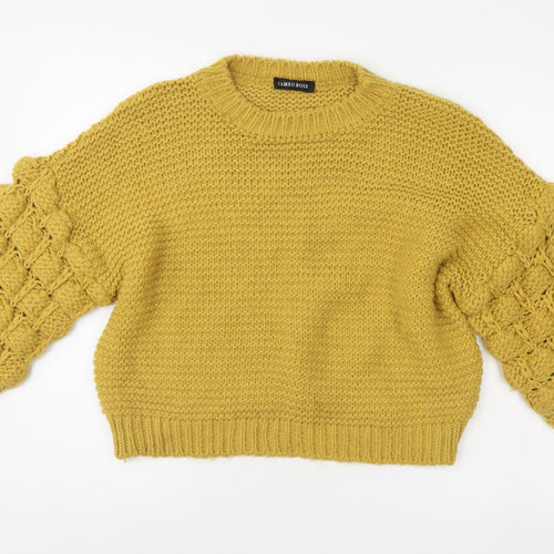 Cameo roase Womens Yellow   Pullover Jumper Size M
