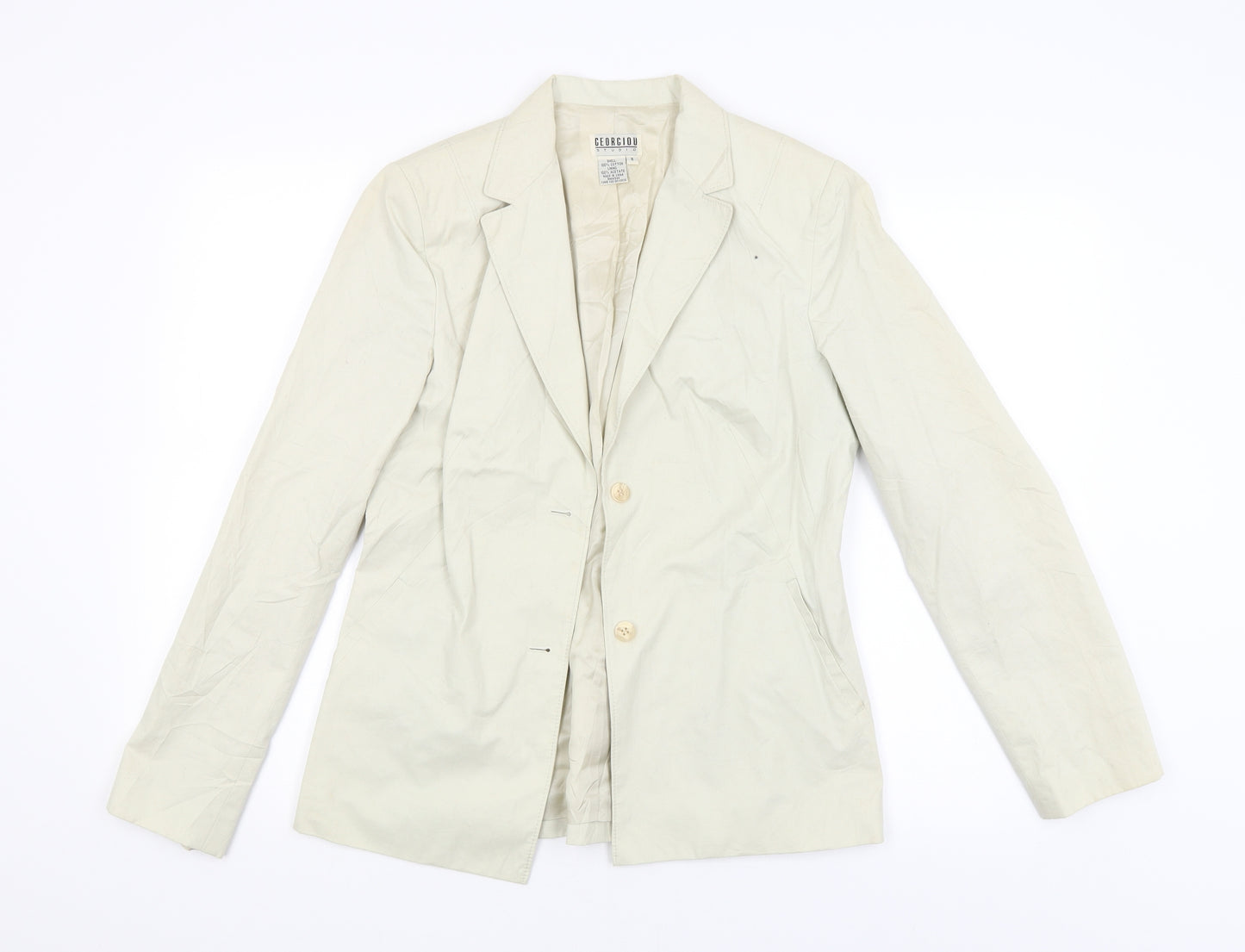 Georgiou Womens Beige   Jacket  Size 8