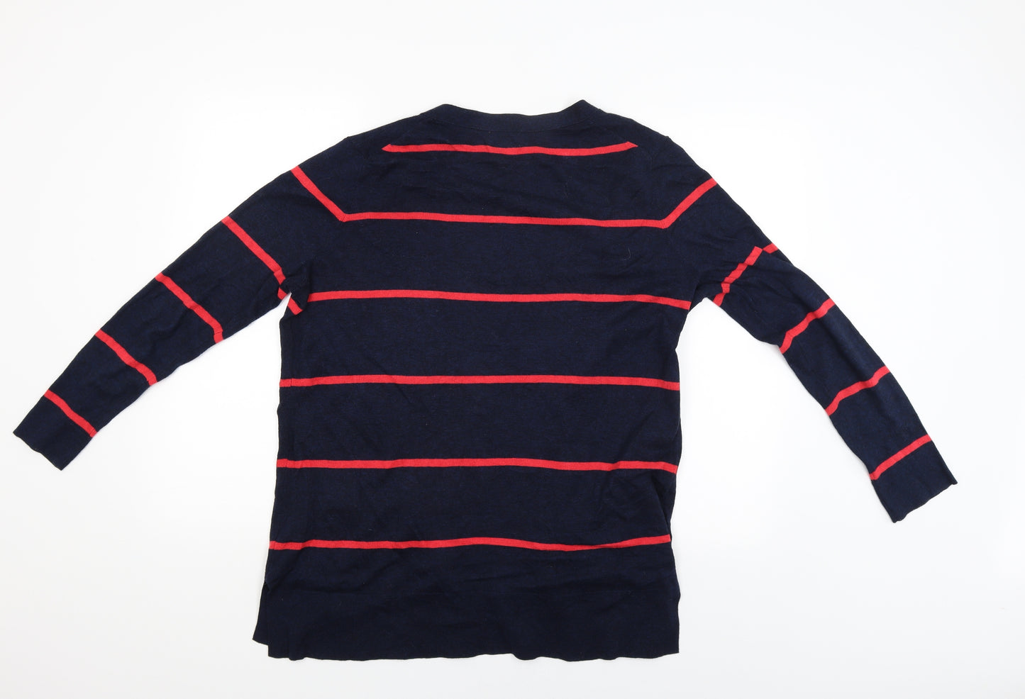 Old Navy Womens Blue Striped  Cardigan Jumper Size L