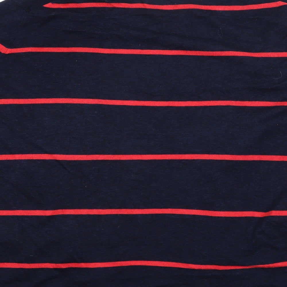 Old Navy Womens Blue Striped  Cardigan Jumper Size L