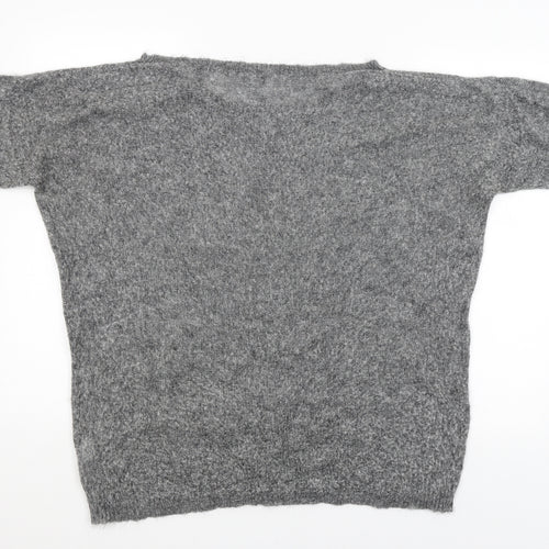 Benneton Womens Grey   Pullover Jumper Size L