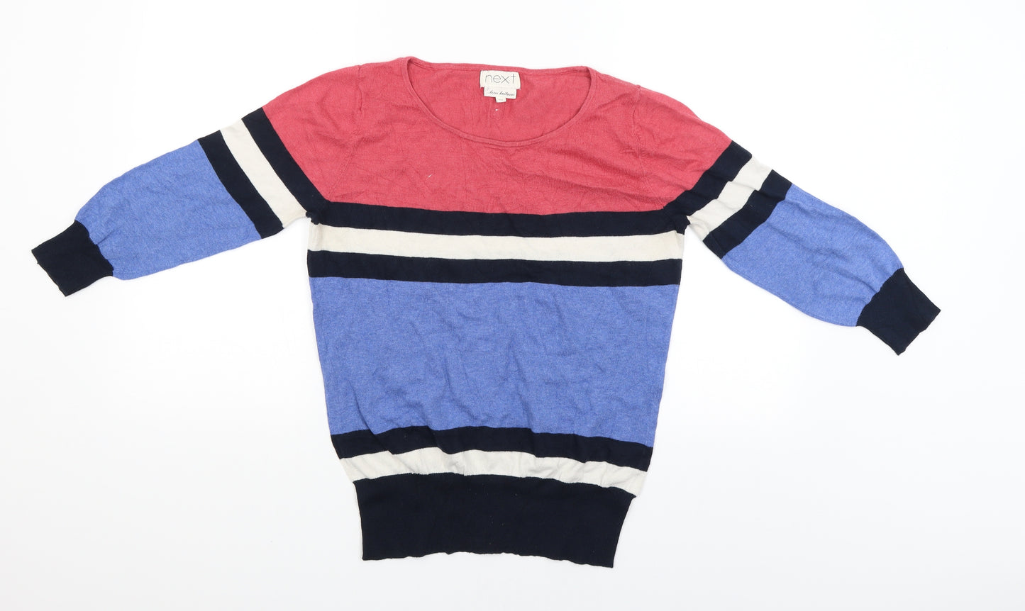 NEXT Womens Multicoloured Striped  Pullover Jumper Size 12