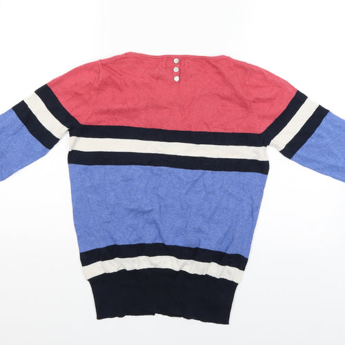NEXT Womens Multicoloured Striped  Pullover Jumper Size 12