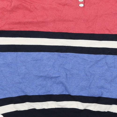 NEXT Womens Multicoloured Striped  Pullover Jumper Size 12