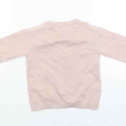 Baby Boden Girls Pink   Pullover Jumper Size 24 Months  - Robin
