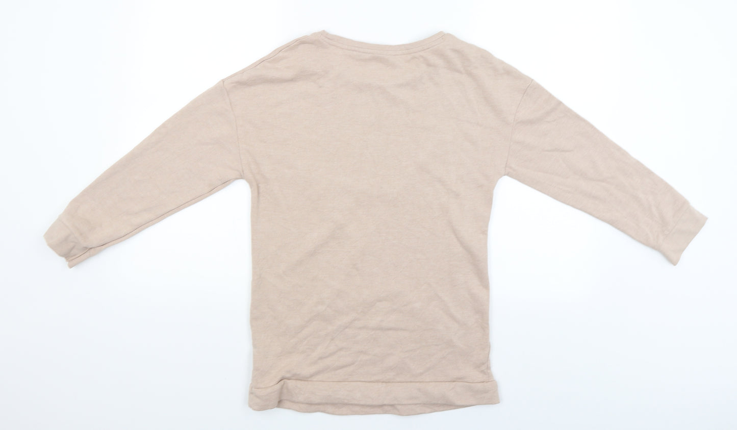NEXT Girls Beige   Pullover Jumper Size 12 Years  - Star studded