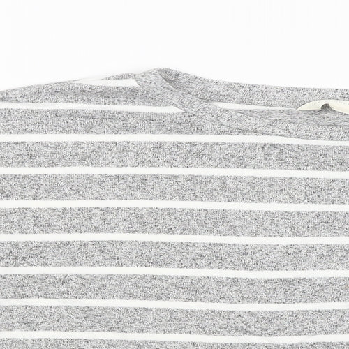 The lounge edit Womens Grey Striped  Pullover Jumper Size 12