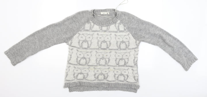 New Look Womens Grey Pullover Jumper Size 10