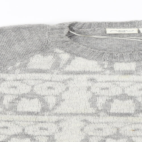 New Look Womens Grey   Pullover Jumper Size 10