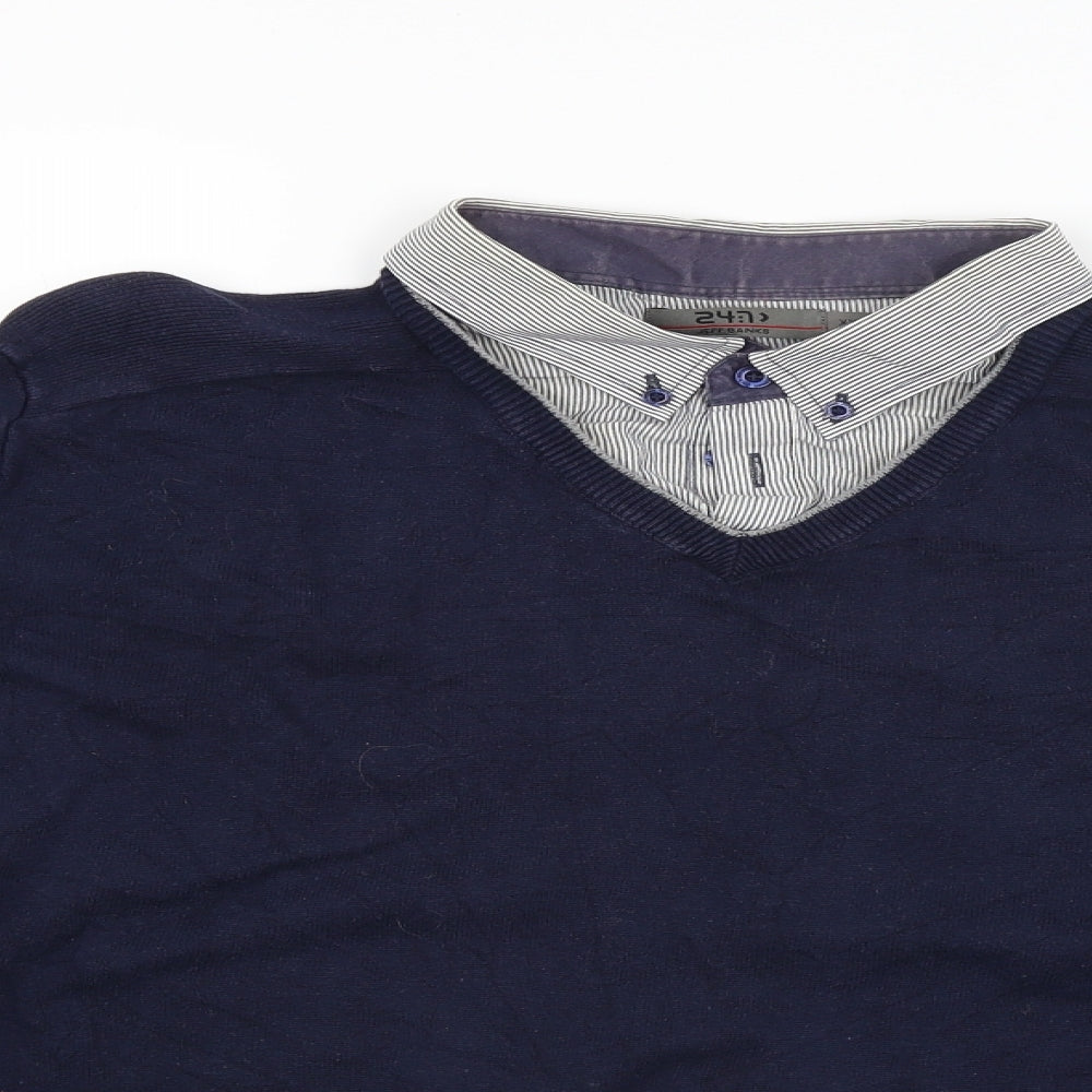 Jeff Banks Womens Blue   Pullover Jumper Size 2XL