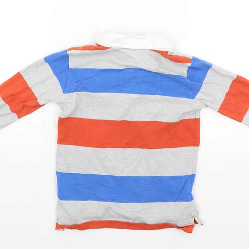 M&S Boys Multicoloured Striped  Cardigan Jumper Size 7-8 Years