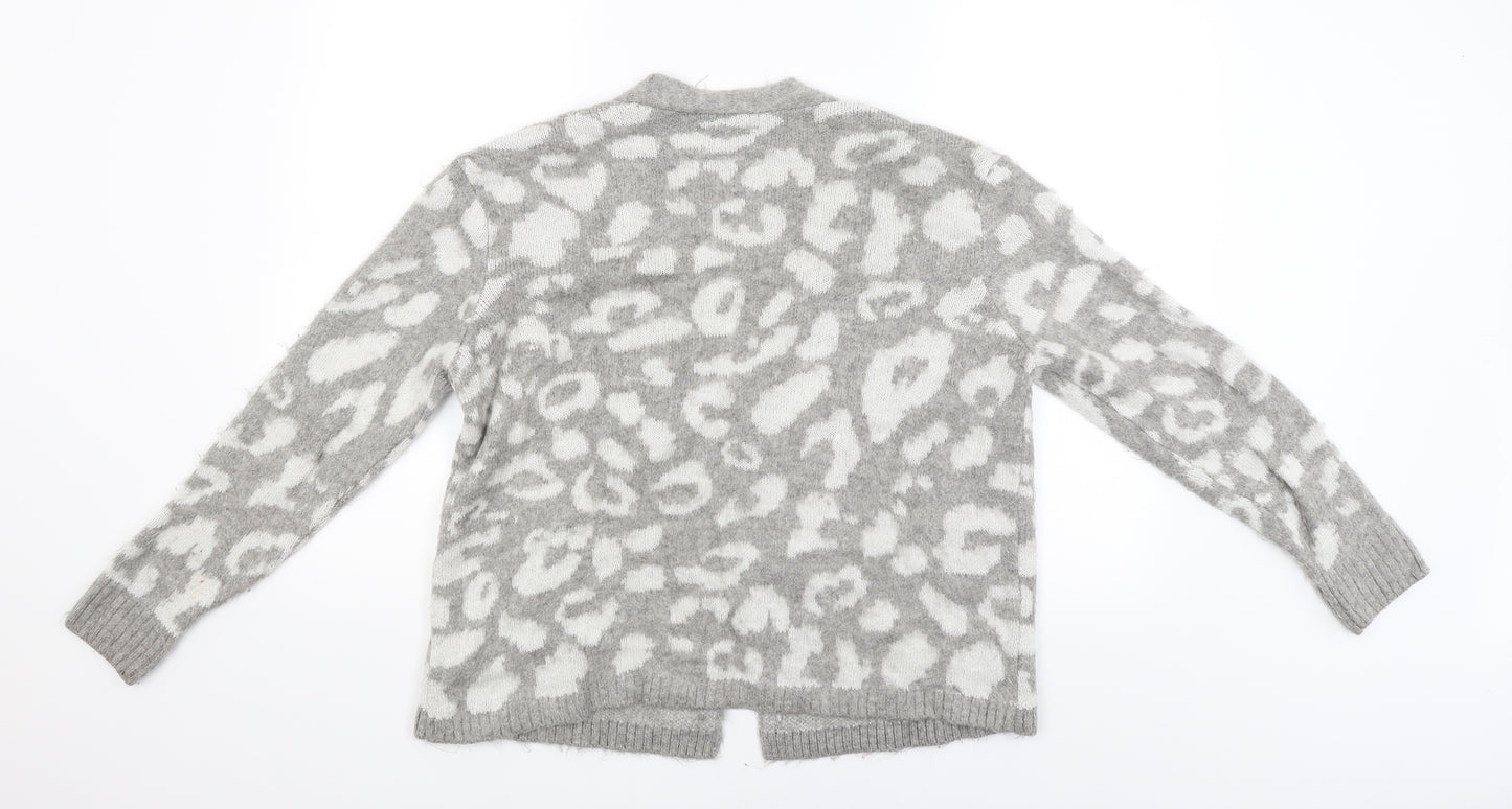 New Look Womens Grey   Cardigan Jumper Size M