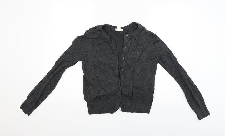 H&M Womens Grey   Cardigan Jumper Size S
