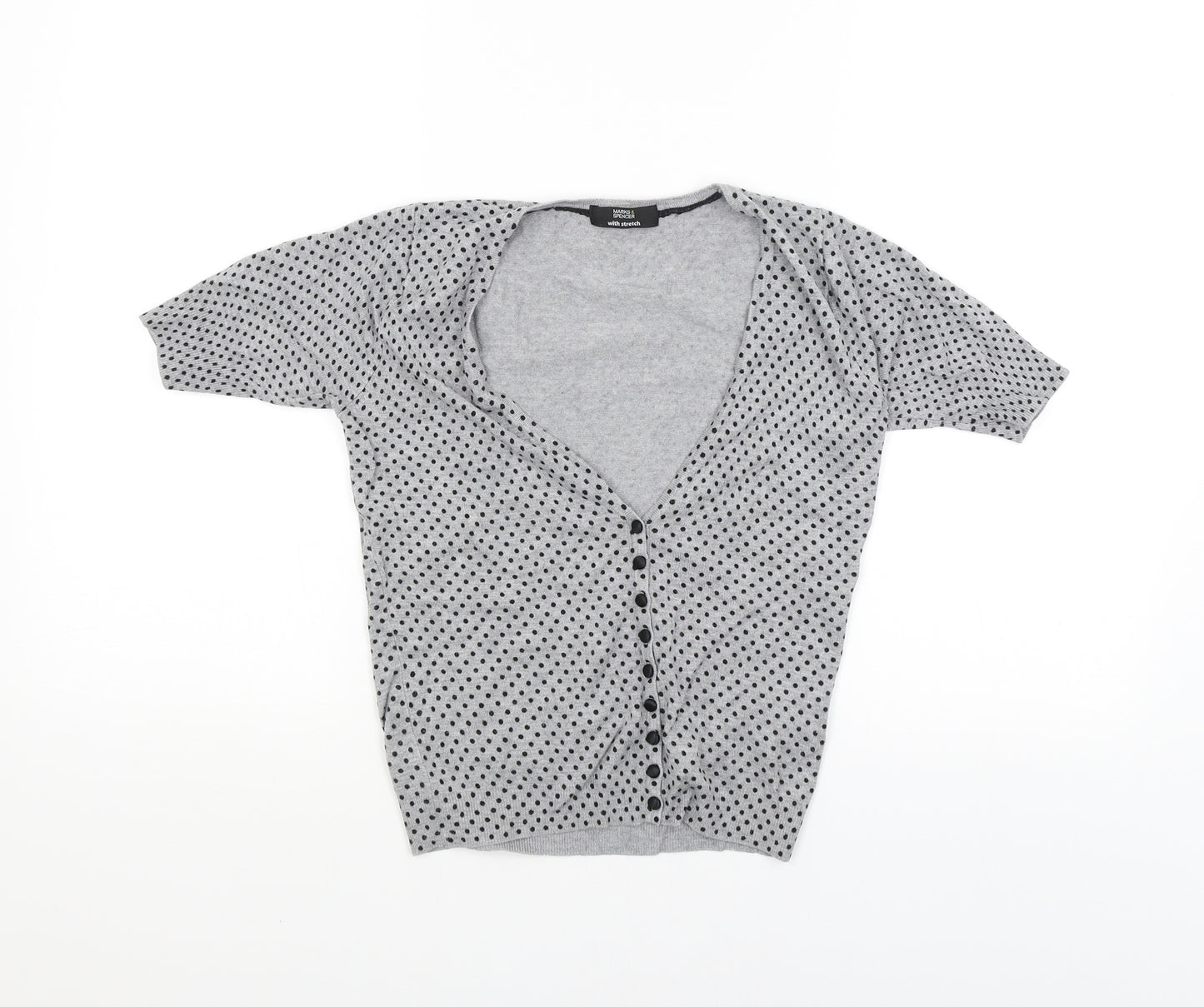 Marks and Spencer Womens Grey   Cardigan Jumper Size 8