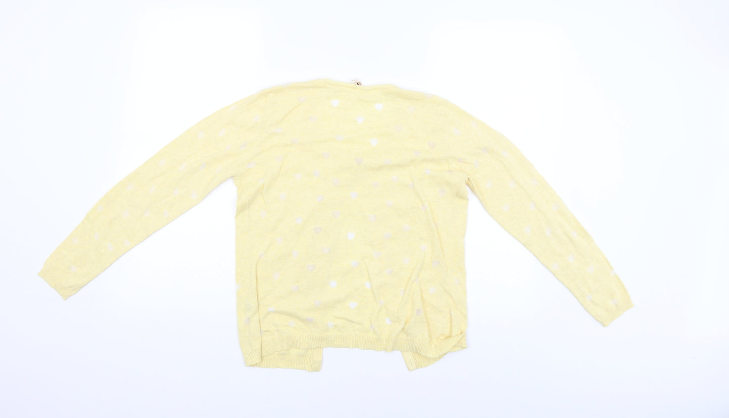 White Stuff Womens Yellow   Cardigan Jumper Size 12