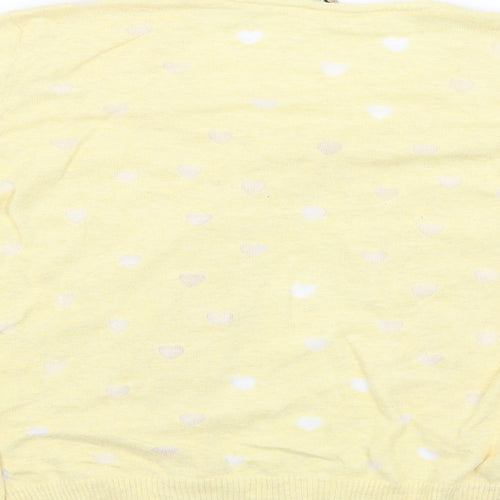 White Stuff Womens Yellow   Cardigan Jumper Size 12