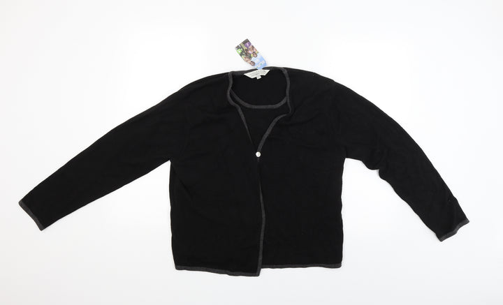 Carolyn Taylor Womens Black   Pullover Jumper Size S