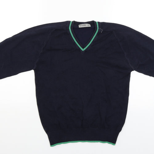 Truex Mens Blue   Pullover Jumper Size S
