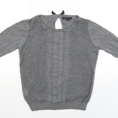 Mango Womens Grey   Pullover Jumper Size M