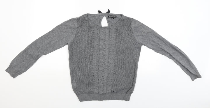 Mango Womens Grey Pullover Jumper Size M