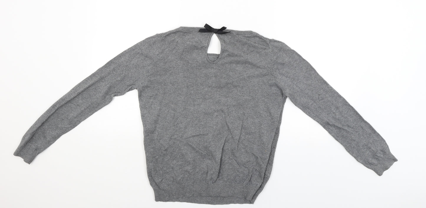 Mango Womens Grey   Pullover Jumper Size M
