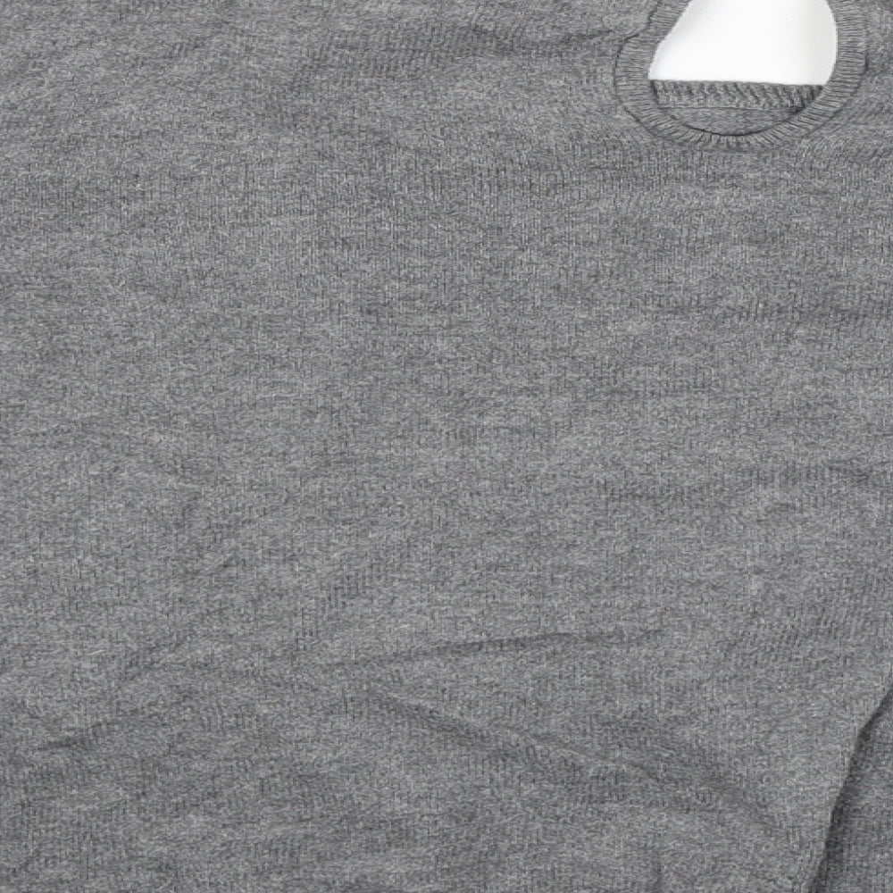 Mango Womens Grey   Pullover Jumper Size M