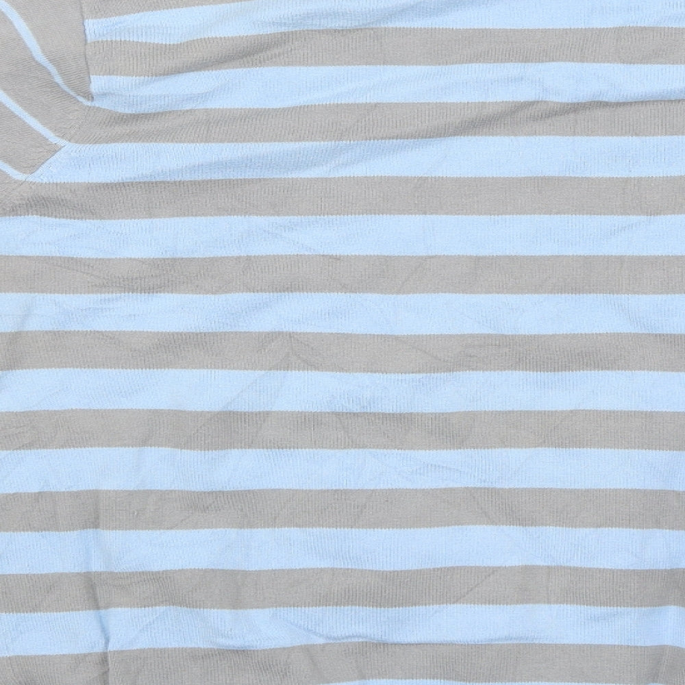 Burton Mens Blue Striped  Pullover Jumper Size M