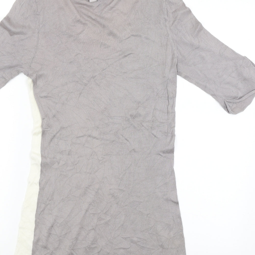 Silvian Heach Womens Grey   Pullover Jumper Size M