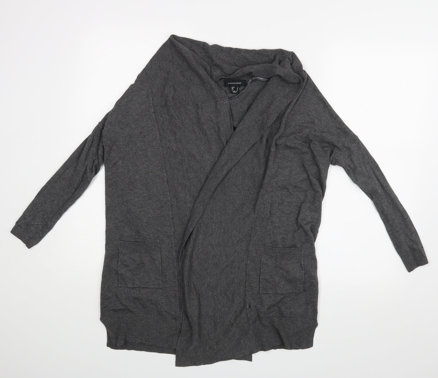 Atmospher Womens Grey   Wrap Blouse Size 8