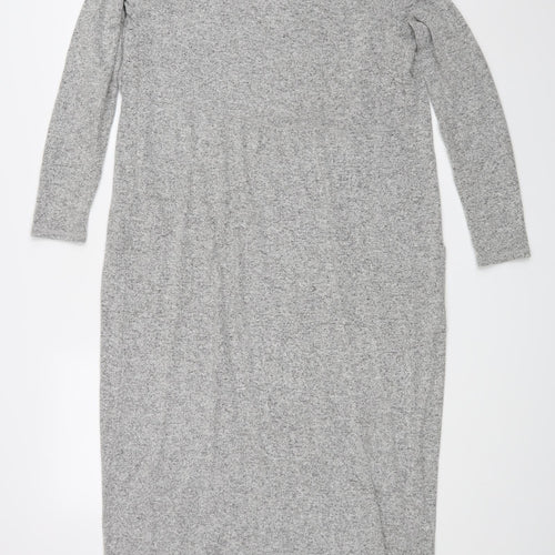 Cream Womens Grey   Wrap Blouse Size S