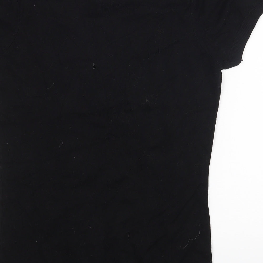 Monton Womens Black   Basic Blouse Size S