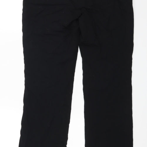m&s Womens Black   Dress Pants Trousers Size 8 L30 in