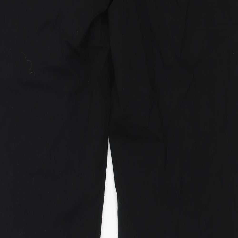 m&s Womens Black   Dress Pants Trousers Size 8 L30 in