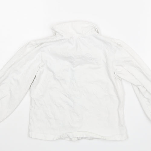 Confiture Girls White   Basic Blouse Size 4-5 Years