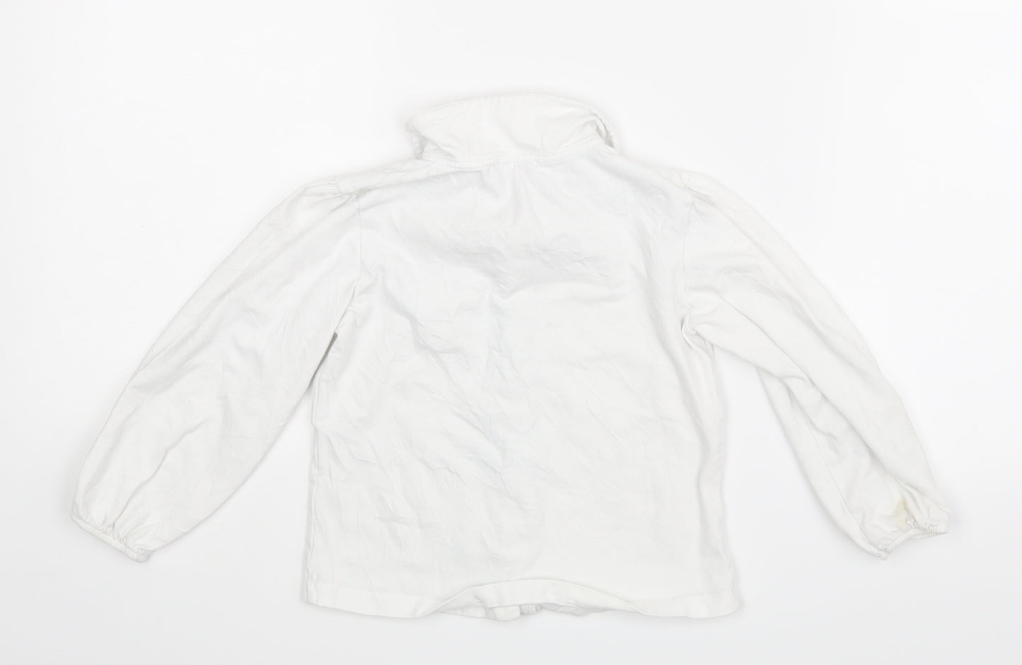 Confiture Girls White   Basic Blouse Size 4-5 Years