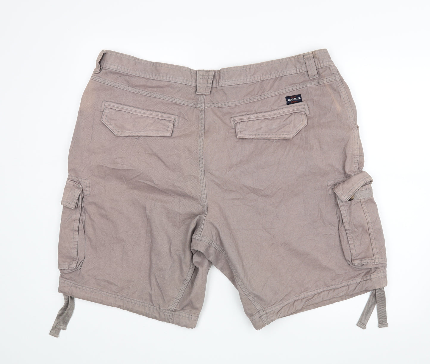 SoulCal&Co Mens Purple   Cargo Shorts Size 4XL