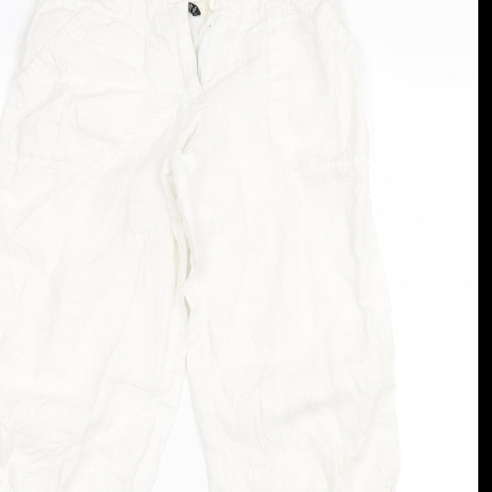 Atmosphere Womens White   Trousers  Size 8 L28 in