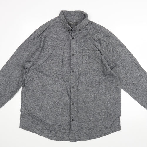 Primark Mens Grey    Button-Up Size 2XL