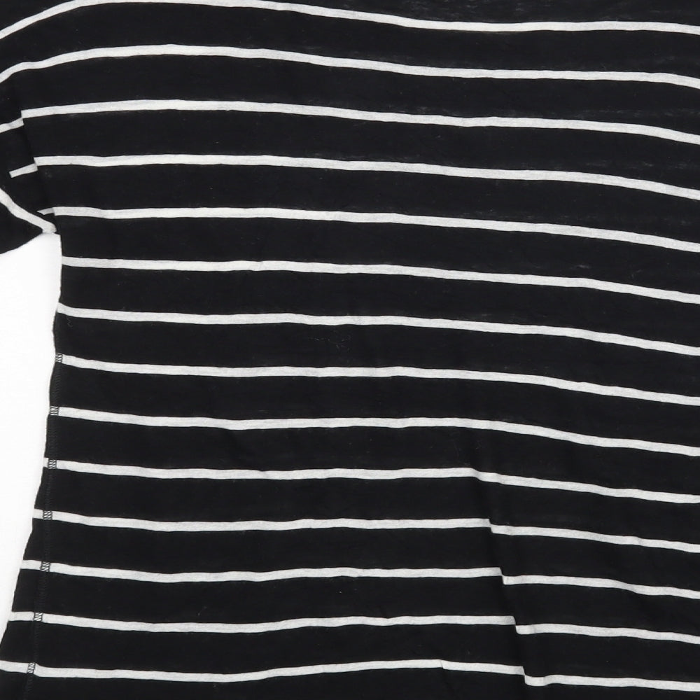 Jigsaw Womens Black Striped  Basic Blouse